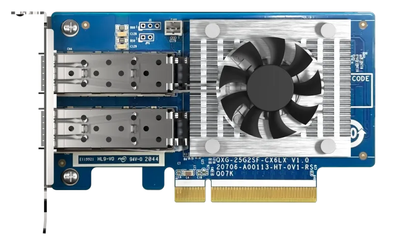 QNAP QXG-25G2SF-CX6 - 25GbE (2porty) PCIe karta; nízký profil; PCIe Gen4 x8