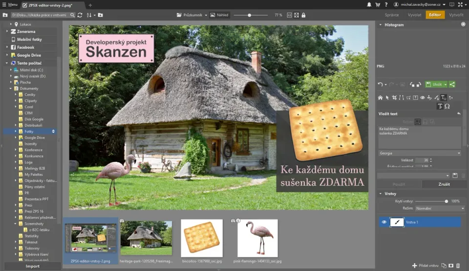Zoner Studio na 1 rok pro 1 uživatele