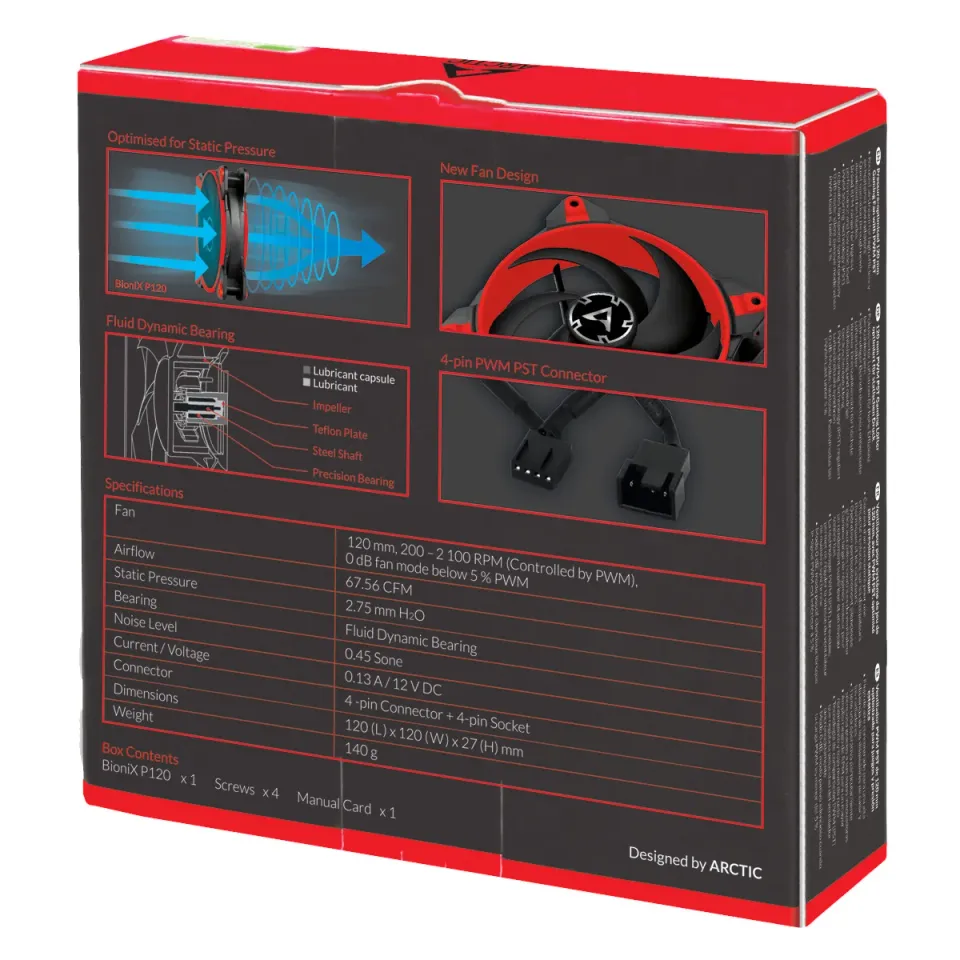 ARCTIC BioniX P120 - Red