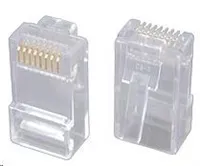 Solarix Konektor RJ45 CAT5E UTP 8p8c nestíněný neskládaný na drát / 100 ks KRJ45/5SLD