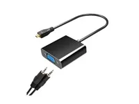 WG Adaptér Micro HDMI (male) to VGA (female; D-Sub DE-15)