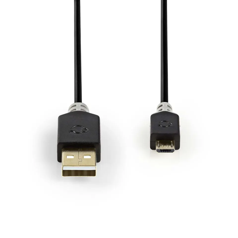 Nedis CCBW60500AT20 - USB 2.0 kabel | A Zástrčka - Micro B Zástrčka | 2 m | Antr