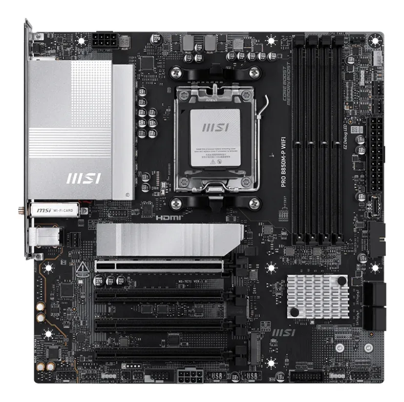 MSI PRO B850M-P WIFI/AM5/4x DDR5 UDIMM/mATX