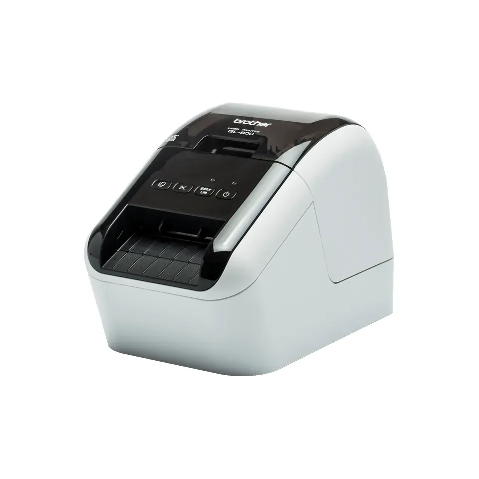 Brother QL-800 (bazar, poškozený obal) – tiskárna štítků do 62 mm, černočervený tisk, USB