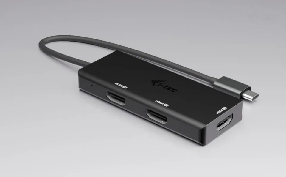 i-tec USB-C Triple 4K HDMI Video Adapter, Power Delivery 100W