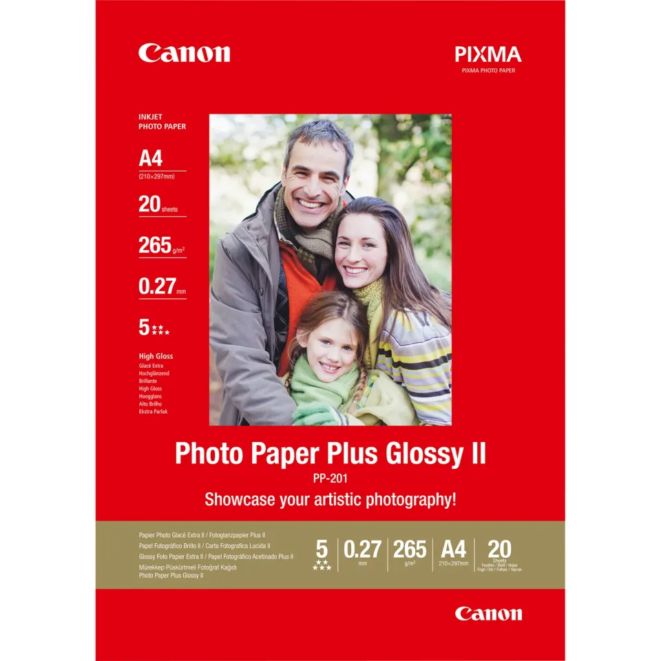 Canon fotopapír PP-201 A4, 20ks, lesklý, 275g/m