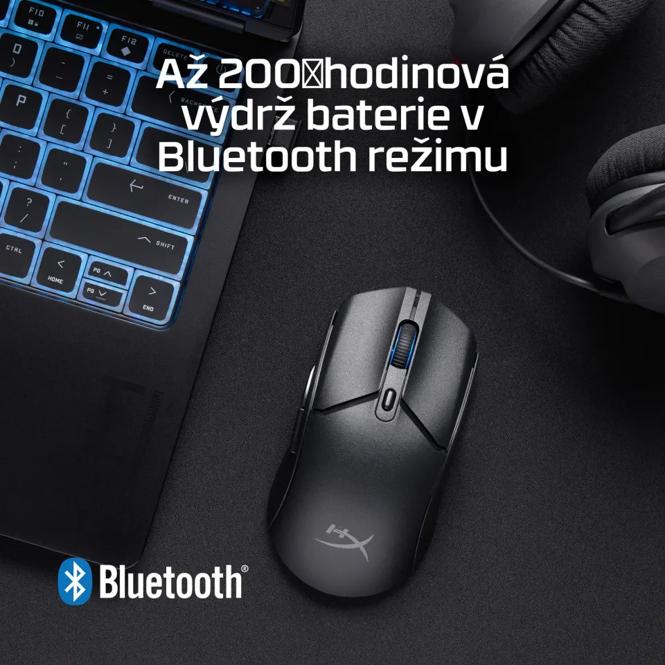 HyperX Pulsefire Haste 2 Core Wireless Black/Black Gaming Mouse - Myš