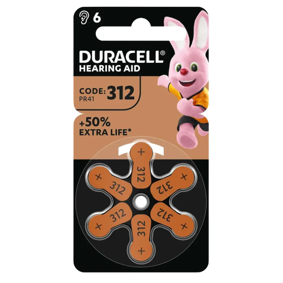 Duracell DA 312 P6 Easy Tab 6pack