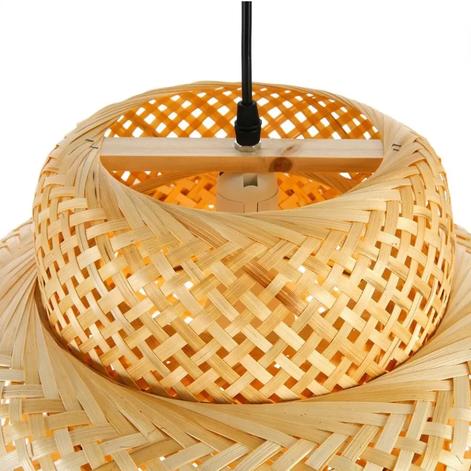 IMMAX BOHO HILO designové závěsné svítidlo, D50cm, E27, bambus