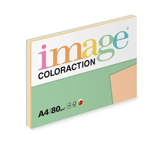 Spare Print Image Coloraction kancelářský papír A4/80g, Mix pastelový 5x20, mix