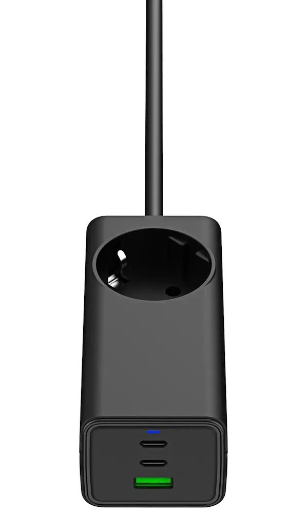 TRX USB Nabíječka AK-CH-21 AC 230V + USB-A + 2x USB-C PD 5-20V / max. 5A 65W Quick Charge 3.0 GaN