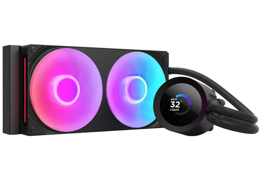 NZXT vodní chladič Kraken 240 / 2x120mm fan / 4-pin PWM / LCD disp. / 6 let (RL-KR240-B2)