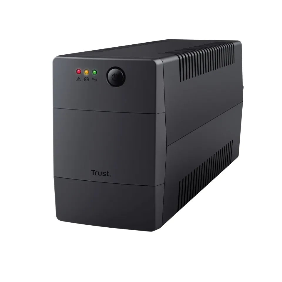 TRUST UPS Paxxon 800VA UPS with 2 standard wall power outlets