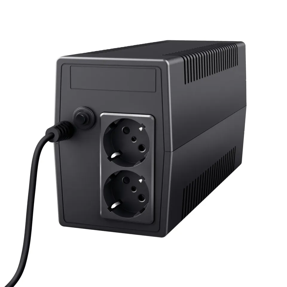 TRUST UPS Paxxon 800VA UPS with 2 standard wall power outlets