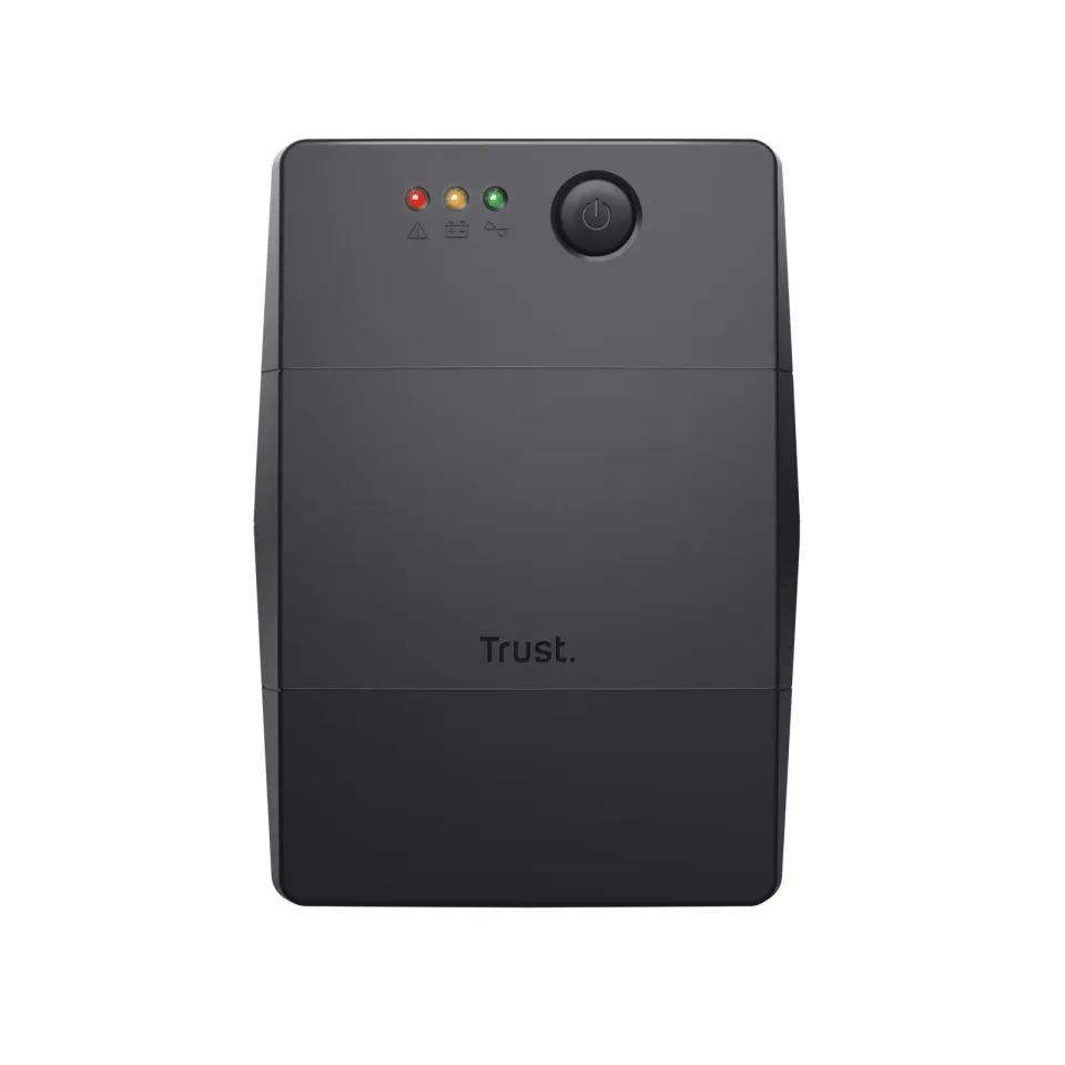 TRUST UPS Paxxon 800VA UPS with 2 standard wall power outlets