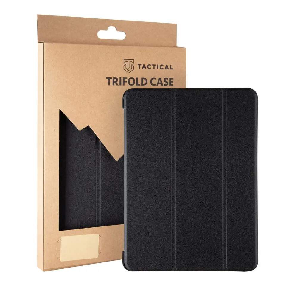 Tactical Book Tri Fold Pouzdro pro iPad 11 2025/10.9 2022 Black