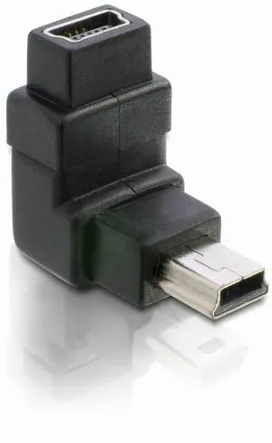 DeLock Adaptér USB mini B 5-pin 90° samec na USB mini B samice
