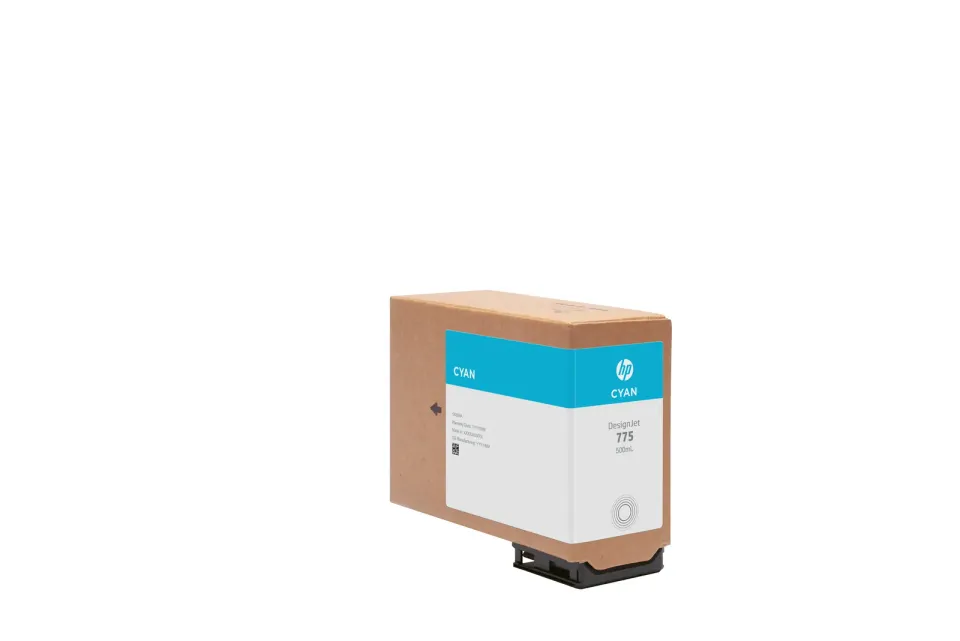 HP 775 500-ml Cyan Ink Cartridge