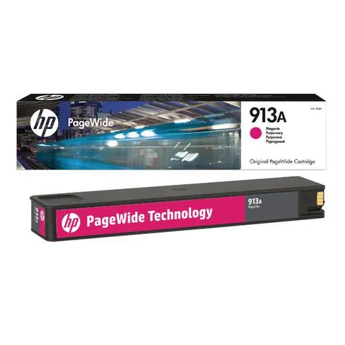 HP F6T78AE náplň č.913A purpurová malá (cca 3000 stran, magenta, pro PageWide 352, 377, Pro 477, Pro 452