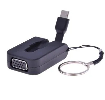 PremiumCord Adaptér USB 3.1 Typ-C male na VGA female,zasunovací kabel a kroužek