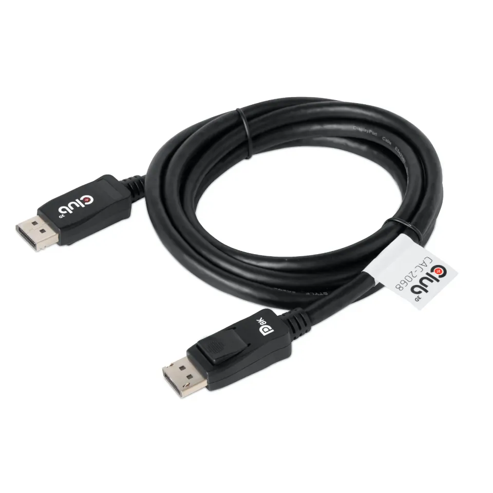 Club3D Certifikovaný Kabel DisplayPort 1.4 HBR3 8K60Hz (M/M), 2m