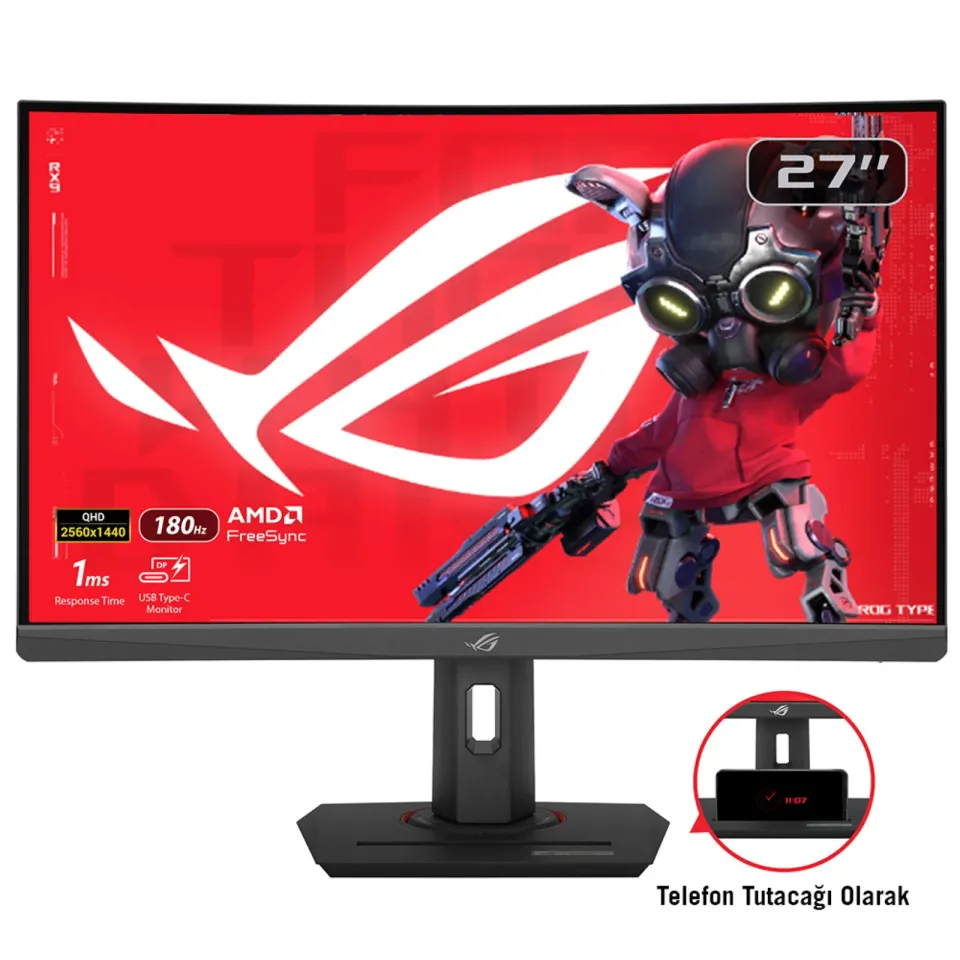 ASUS LCD 27" XG27WCS ROG Strix 2560x1440 VA 400cd 1ms 180Hz DP USB-C HDMI VESA 7,1kg