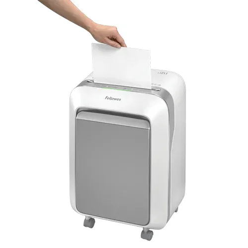 Fellowes Skartovač LX 211 bílý 15 listů/23L/NBÚ3/křížový řez