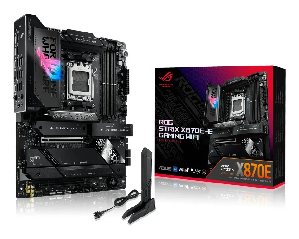 ASUS MB Sc AM5 ROG STRIX X870E-E GAMING WIFI, AMD X870, 4xDDR5, 1xHDMI, 2xUSB4, WiFi