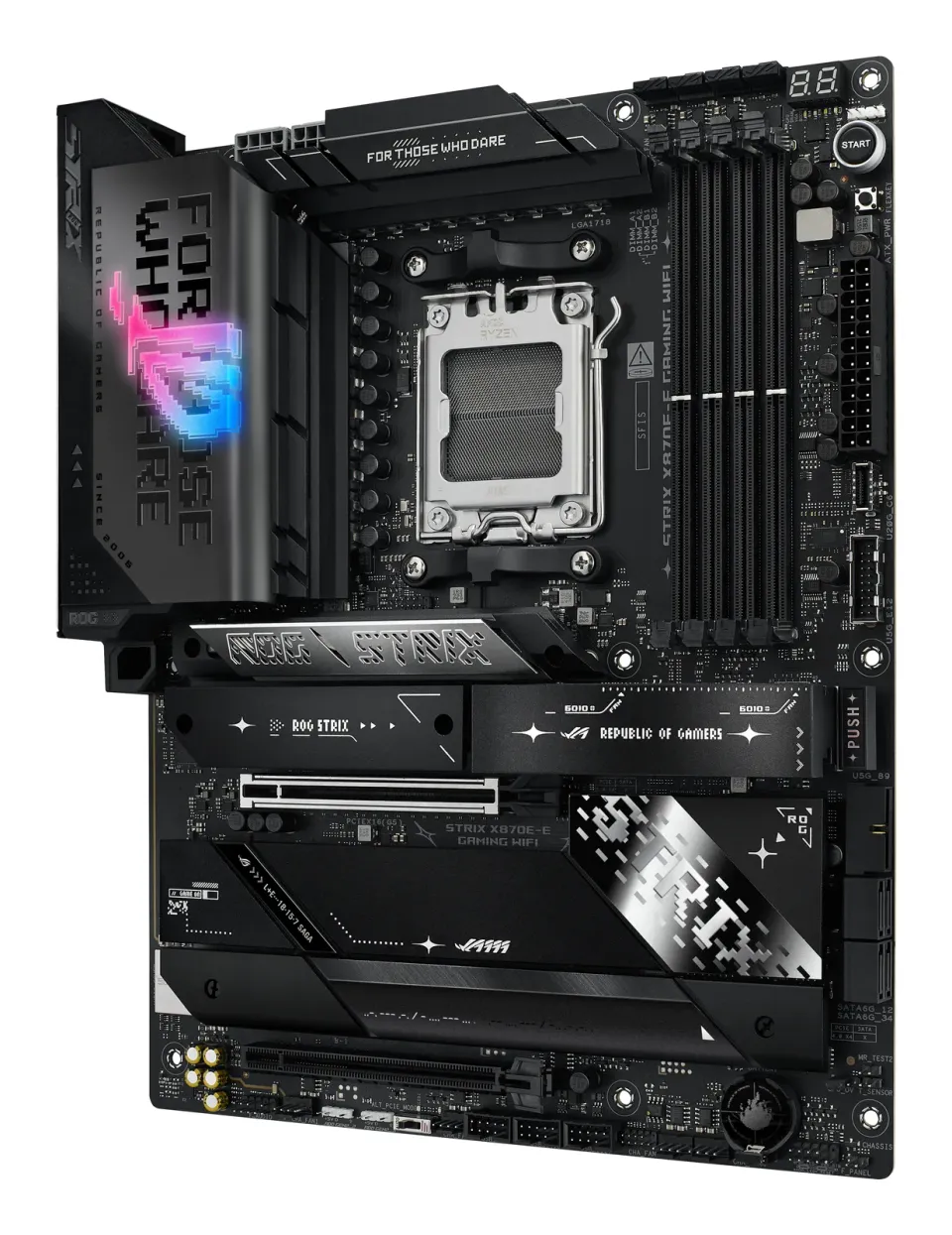 ASUS MB Sc AM5 ROG STRIX X870E-E GAMING WIFI, AMD X870, 4xDDR5, 1xHDMI, 2xUSB4, WiFi