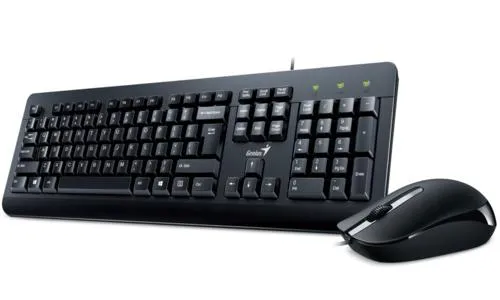GENIUS keyboard+mouse KM-160 USB black, wired set CZ+SK layout (replacement for KM-130)