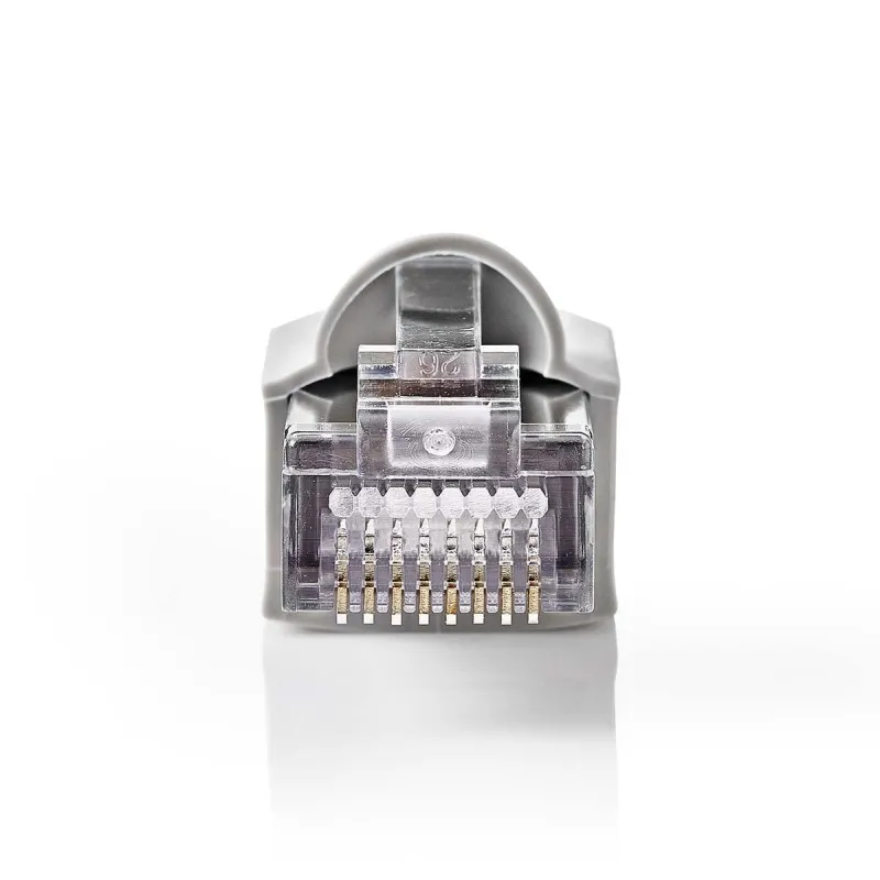 Nedis CCGB89350GY - Sada Síťových Konektorů CAT5 | RJ45 (8P8C) Zástrčka - Krytka