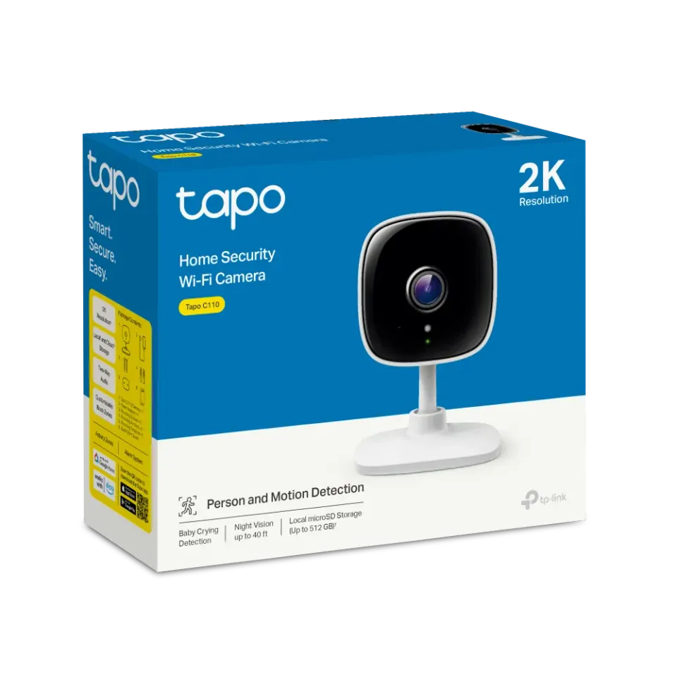 TP-LINK Tapo C110 IP kamera s WiFi, 3MP (2304 x 1296), ONVIF
