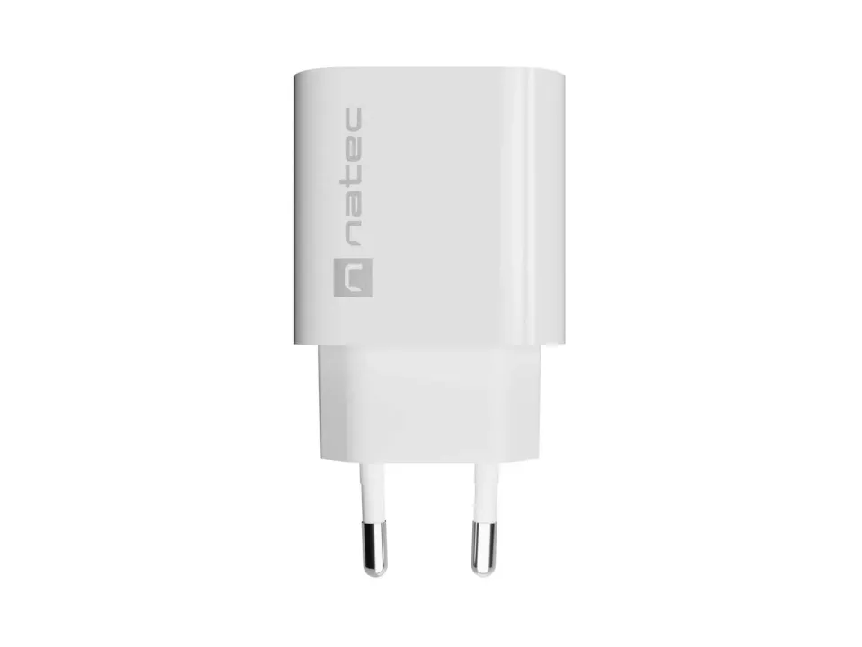 Univerzální nabíječka Natec RIBERA 20 W 1X USB-A + 1X USB-C, bílá