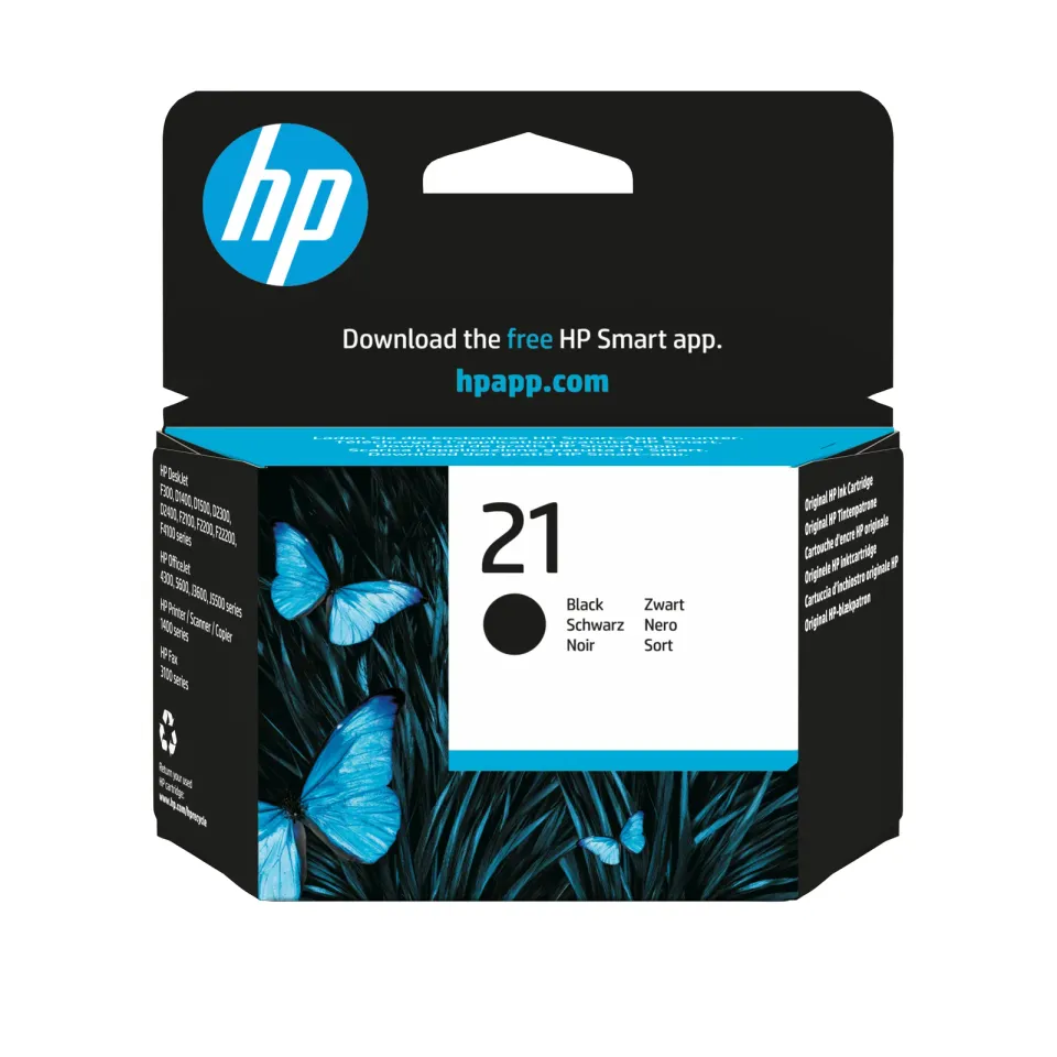 HP C9351AE originální náplň černá č.21 černá 5ml