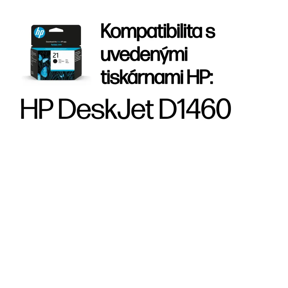 HP C9351AE originální náplň černá č.21 černá 5ml