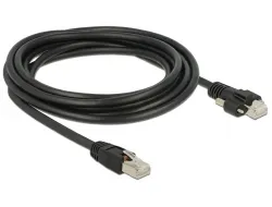 Delock Kabel RJ45 samec > RJ45 samec se šroubky Cat.6 SSTP 3 m