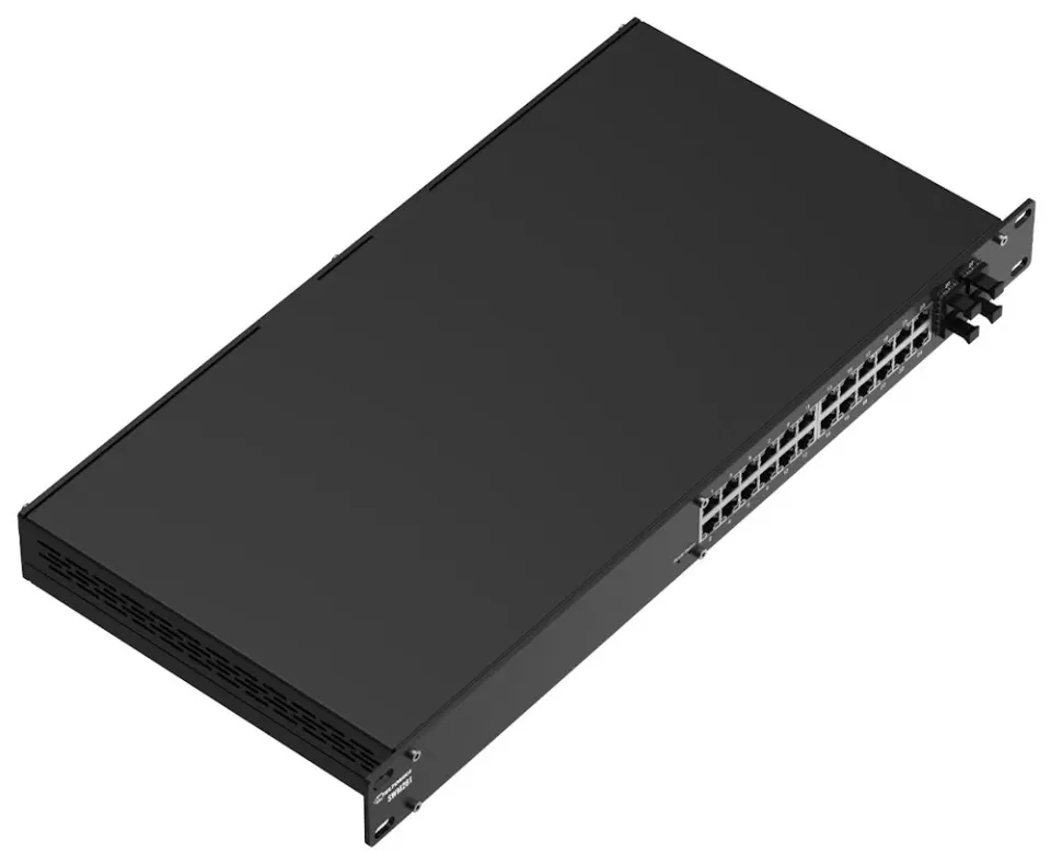 Teltonika SWM281 manažovaný switch, 24x GbE, 4x SFP L2+, 19" rack, fanless
