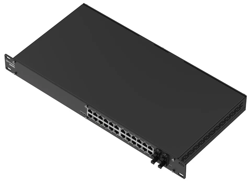 Teltonika SWM281 manažovaný switch, 24x GbE, 4x SFP L2+, 19" rack, fanless