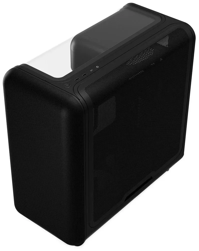 HYTE skříň X50 Pitch Black / prosklená zaoblená bočnice / bez zdroje / 1x USB-C / 2x USB-A