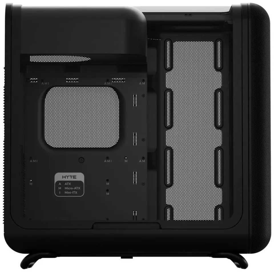 HYTE skříň X50 Pitch Black / prosklená zaoblená bočnice / bez zdroje / 1x USB-C / 2x USB-A