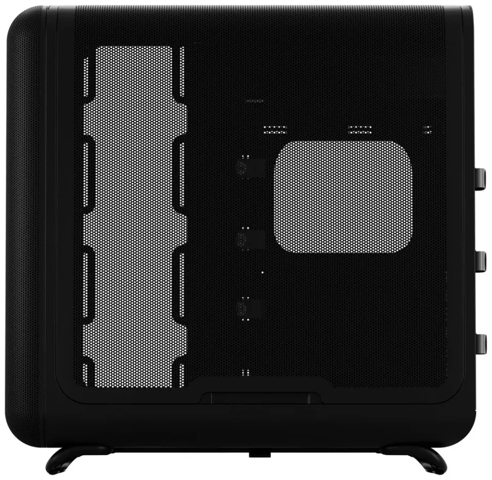 HYTE skříň X50 Pitch Black / prosklená zaoblená bočnice / bez zdroje / 1x USB-C / 2x USB-A