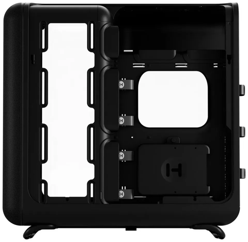 HYTE skříň X50 Pitch Black / prosklená zaoblená bočnice / bez zdroje / 1x USB-C / 2x USB-A