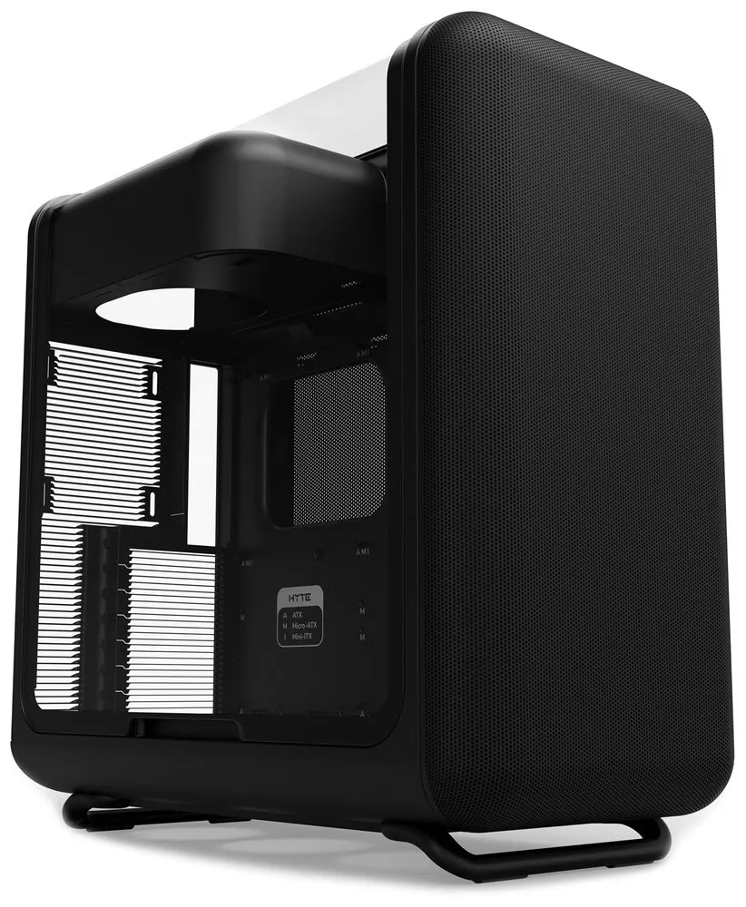 HYTE skříň X50 Pitch Black / prosklená zaoblená bočnice / bez zdroje / 1x USB-C / 2x USB-A