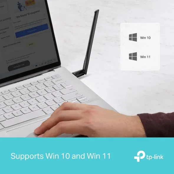 TP-Link Archer TX35U PLUS Bezdrátový vysoce ziskový USB adaptér AX1800