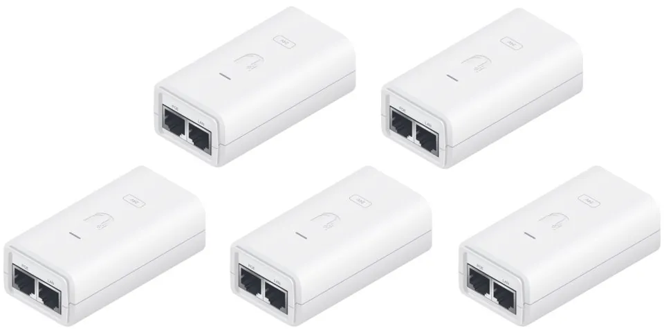 Ubiquiti POE-24-12W-G-WH,GB PoE Injektor,24V/0,5A(12W),5ti pack
