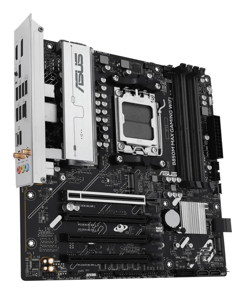 ASUS MB Sc AM5 B850M MAX GAMING WIFI, AMD B850, 4xDDR5, 1xDP, 1xHDMI, WiFi, mATX
