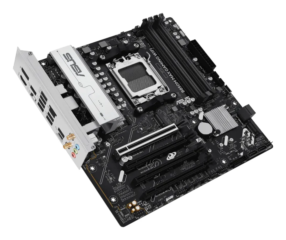 ASUS MB Sc AM5 B850M MAX GAMING WIFI, AMD B850, 4xDDR5, 1xDP, 1xHDMI, WiFi, mATX
