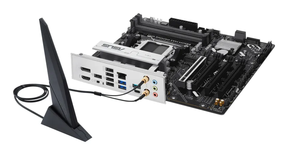 ASUS MB Sc AM5 B850M MAX GAMING WIFI, AMD B850, 4xDDR5, 1xDP, 1xHDMI, WiFi, mATX