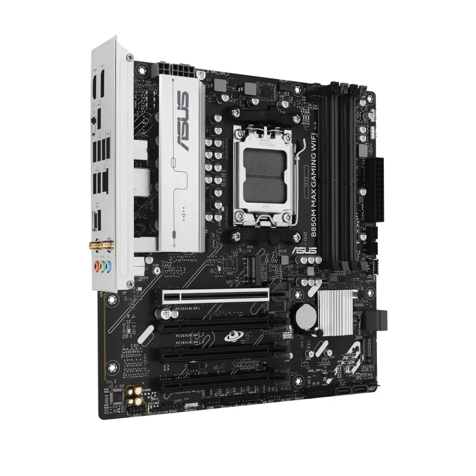 ASUS MB Sc AM5 B850M MAX GAMING WIFI, AMD B850, 4xDDR5, 1xDP, 1xHDMI, WiFi, mATX