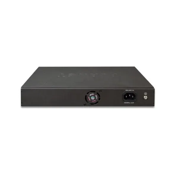 OPRAVENÉ - Planet FGSD-1022VHP PoE switch, 8x100, 2x1000-TP/SFP, LCD, VLAN, extend mód 10Mb do 250m, IEEE 802.3at<120W